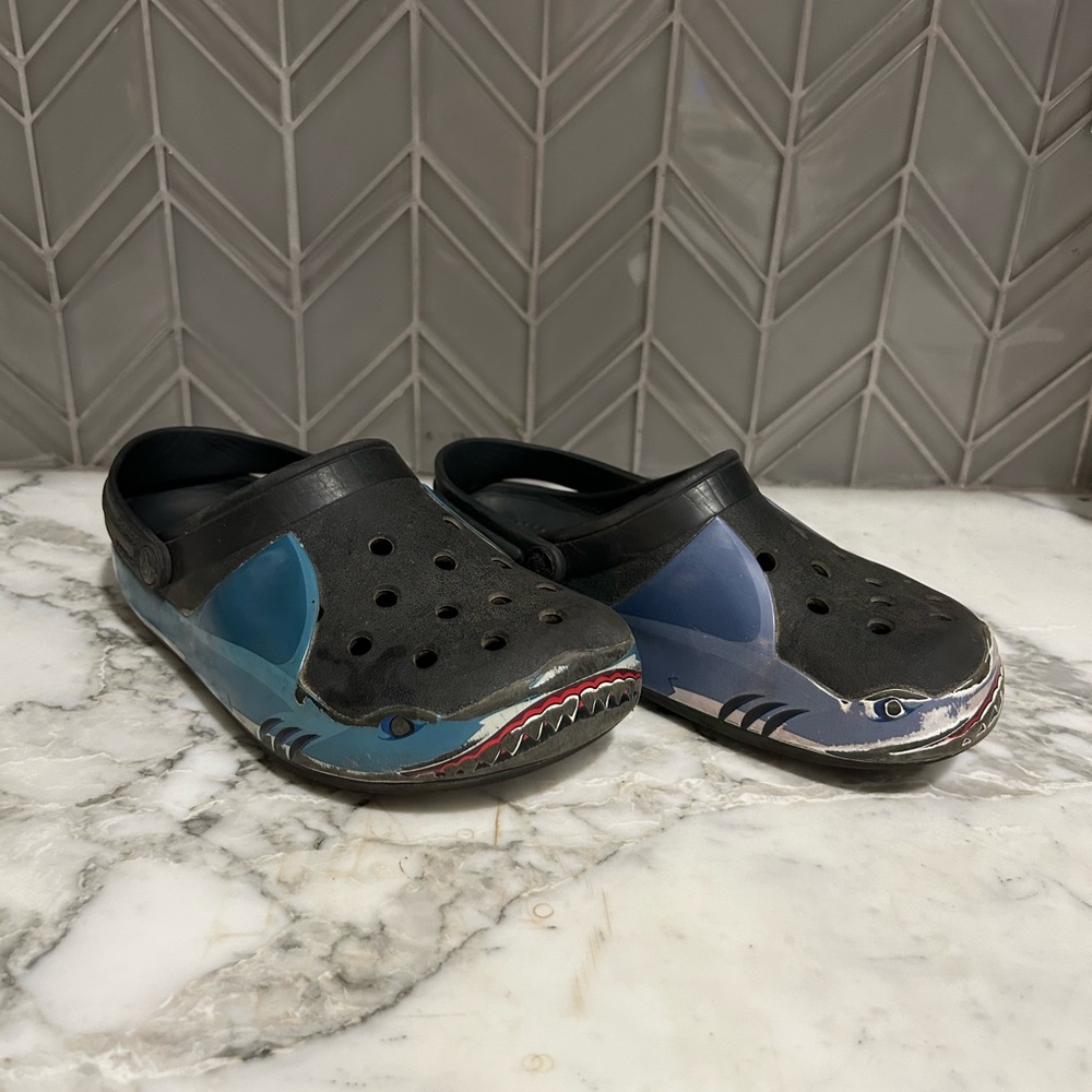$9 ADD ON boy Crocs 13c c13 shark bite Disney shoes native water Zara H&M